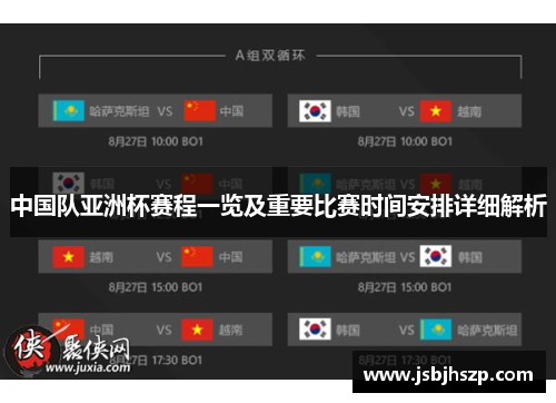 中国队亚洲杯赛程一览及重要比赛时间安排详细解析